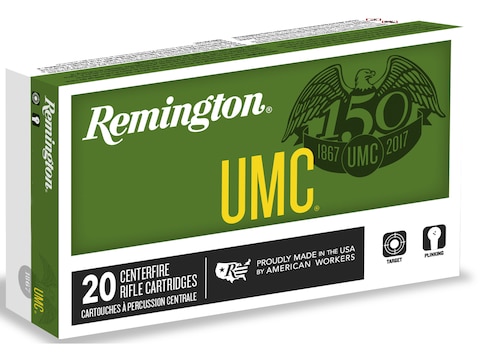 Remington UMC Ammunition 22-250 Remington 45 Grain Jacketed Hollow Point Box of 20